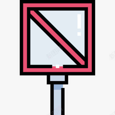 禁止停车公共服务7直线颜色图标图标