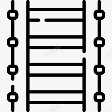 梯子紧急情况39直线图标图标