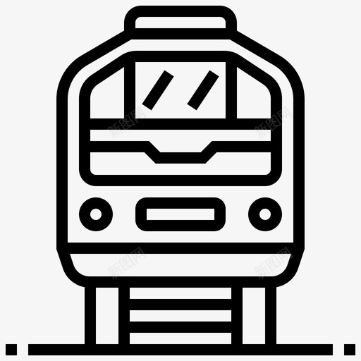 铁路客运公共图标svg_新图网 https://ixintu.com 公共 城市 客运 火车 运输 铁路