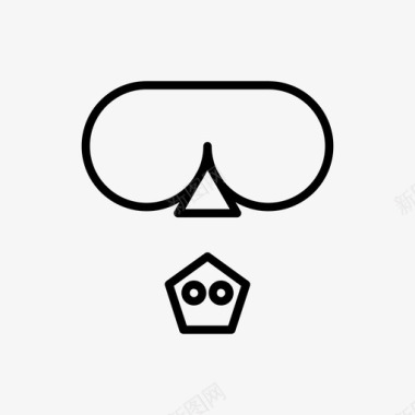 潜水眼镜面罩图标图标