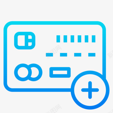 信用卡网上购物9梯度图标图标