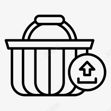 购物篮购物商店图标图标