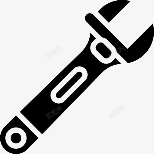 扳手施工工具12字形图标svg_新图网 https://ixintu.com 字形 工具 扳手 施工