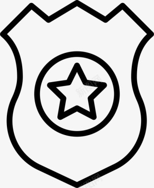 警徽警官警察图标图标
