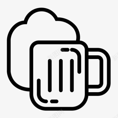 啤酒饮料醉酒图标图标