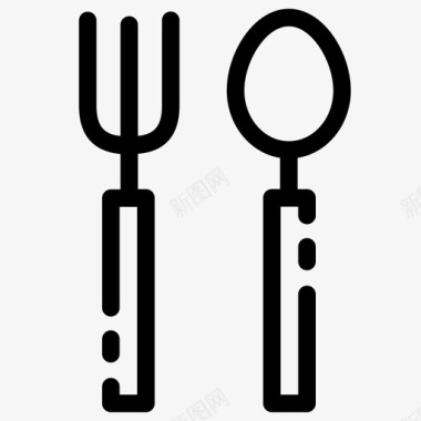 吃叉子菜单图标图标