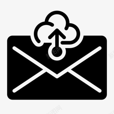 上载邮件cload电子邮件图标图标