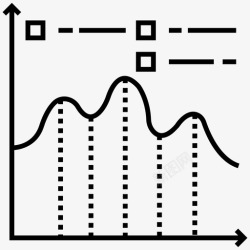 山图山图曲线图数据可视化图标高清图片