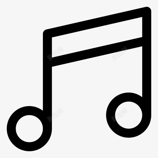 音乐符号媒体音符图标svg_新图网 https://ixintu.com 媒体 字体 字符串 歌唱 符号 音乐 音符