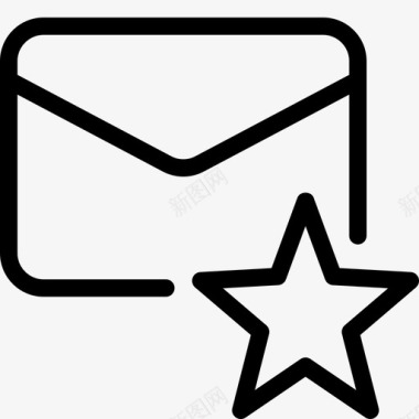 星号收藏夹邮件星级收藏夹邮件电子邮件图标图标