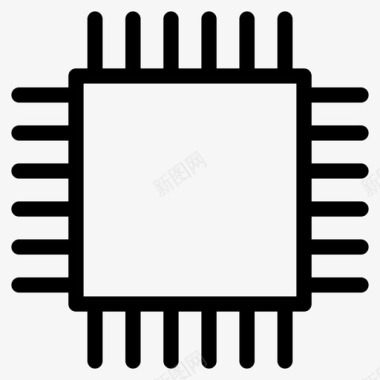处理器芯片cpu图标图标