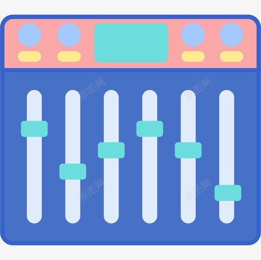 均衡器音乐105线性颜色图标svg_新图网 https://ixintu.com 均衡器 线性 音乐 颜色