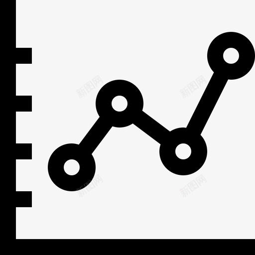 折线图分析点图标svg_新图网 https://ixintu.com 业务 分析 变化 图形 图标 实体 实体图 折线 线图