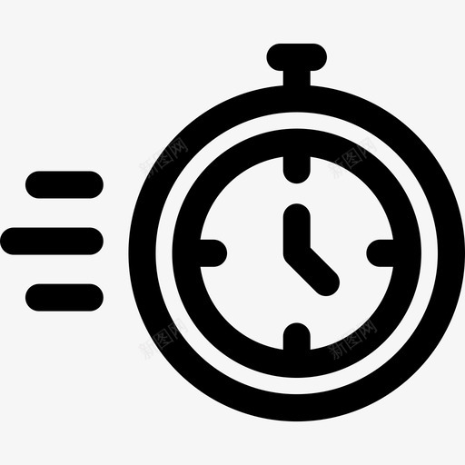 计时器速度表2线性图标svg_新图网 https://ixintu.com 度表 线性 计时器 速度