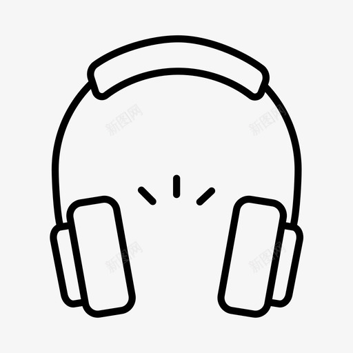 耳机活动娱乐图标svg_新图网 https://ixintu.com 娱乐 媒体 活动 耳机 音乐