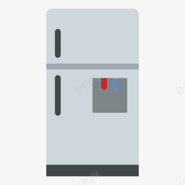 冰箱家用电器20扁平图标图标
