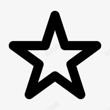 星形收藏夹gui图标图标