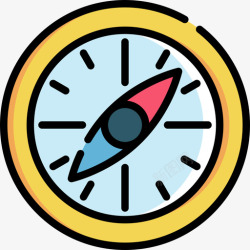 10分指南针分10线颜色图标高清图片