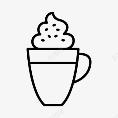 冰咖啡咖啡馆饮料图标图标