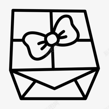 礼品盒圣诞节礼物图标图标