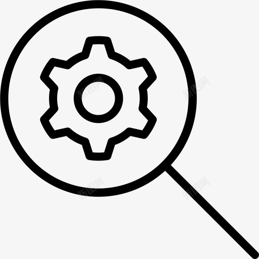设置齿轮配置图标svg_新图网 https://ixintu.com 优化 搜索引擎 放大镜 缩放 设置 轮廓 部分 配置 黑色 齿轮