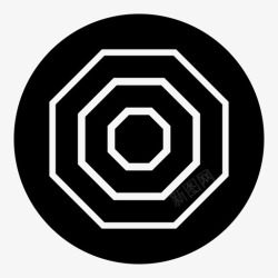 八个圆八角形圆八图标高清图片