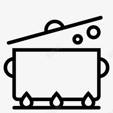 锅煮热图标图标