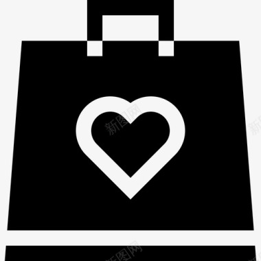 购物袋黑色星期五2装满图标图标