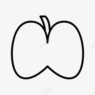 苹果碳水化合物食品图标图标