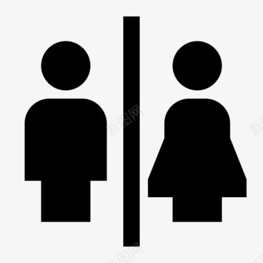 厕所男人标志图标图标
