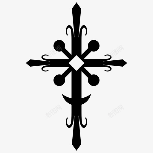 基督教十字架天主教基督教符号图标svg_新图网 https://ixintu.com 十字 十字架 向量 图标 基督教 天主教 符号 耶稣基督