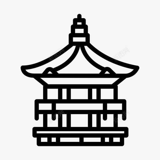 宝塔纪念碑21直线图标svg_新图网 https://ixintu.com 宝塔 直线 纪念碑