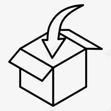 盒子包装运输图标图标