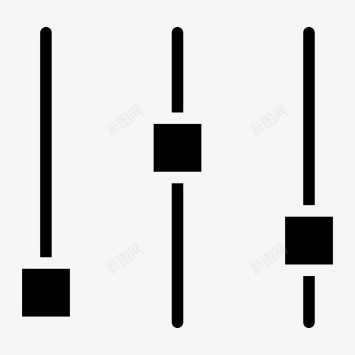 均衡器菜单音乐图标svg_新图网 https://ixintu.com 均衡器 声音 字形 菜单 设置 音乐 音频