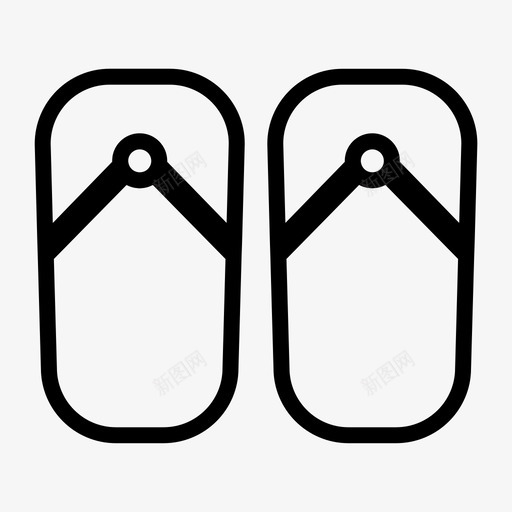 采购产品拖鞋鞋凉鞋图标svg_新图网 https://ixintu.com 产品 假日 凉鞋 拖鞋 袜子 采购
