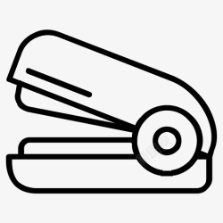 装订纸张订书机办公室纸张图标高清图片