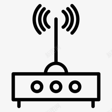 路由器通信网络图标图标