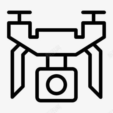 无人机照相机设备图标图标