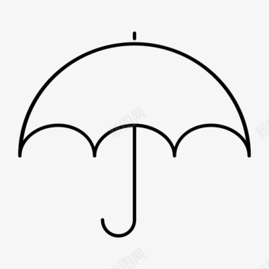 雨伞防雨冬季图标图标