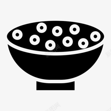 谷类食品碗食物图标图标