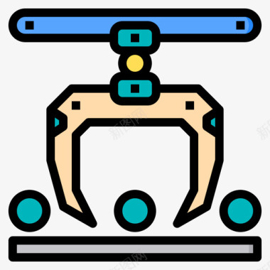 输送带工厂设备1线颜色图标图标