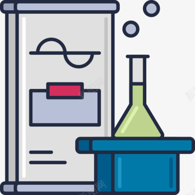 科学科学108线性颜色图标图标