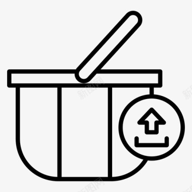 购物篮购物商店图标图标