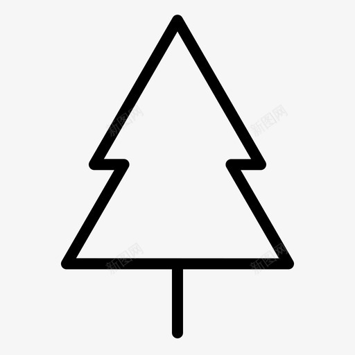 圣诞树庆典装饰图标svg_新图网 https://ixintu.com 圣诞 圣诞树 庆典 提纲 装饰 装饰品