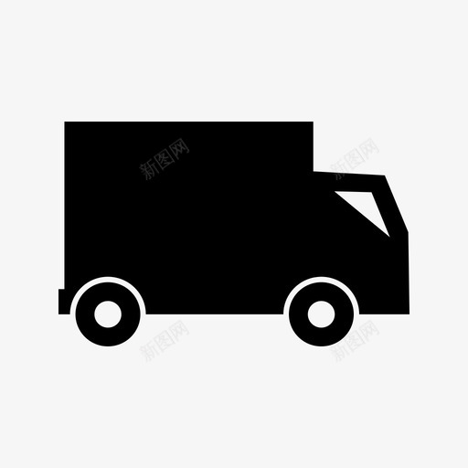 卡车货物运输工具图标svg_新图网 https://ixintu.com 卡车 图标 字形 货物 车辆 运输工具