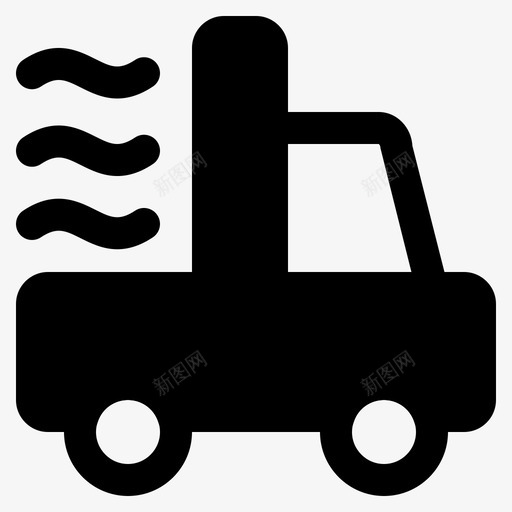 皮卡车移动风送货皮卡图标svg_新图网 https://ixintu.com 卡车 实心 皮卡 移动 车辆 运输 送货 风皮