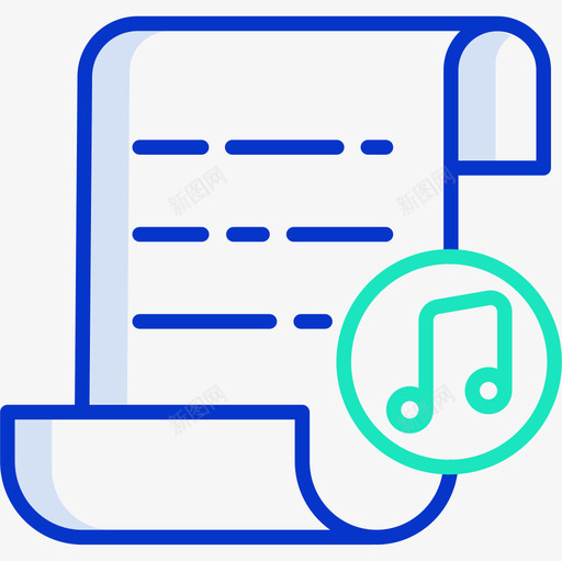 音乐文件音乐109轮廓颜色图标svg_新图网 https://ixintu.com 文件 轮廓 音乐 颜色