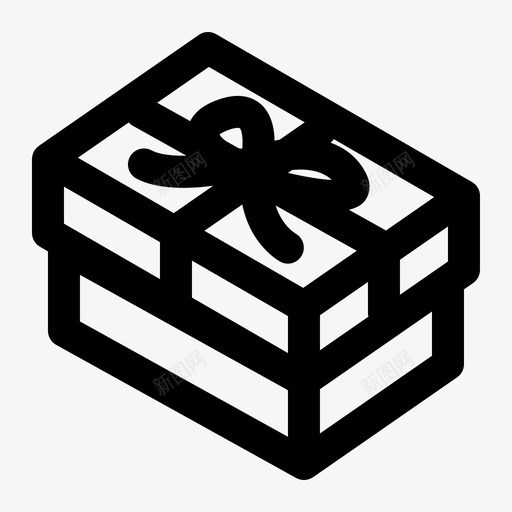 礼品盒周年纪念生日图标svg_新图网 https://ixintu.com 周年纪念 生日 礼品盒 礼物 系列