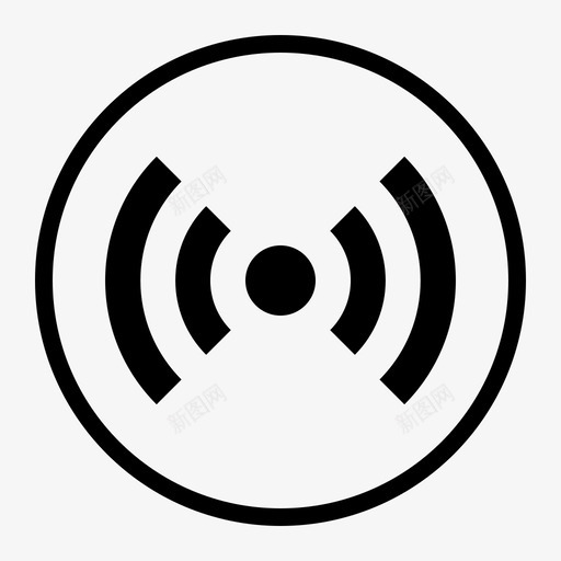 收音机媒体信号图标svg_新图网 https://ixintu.com 信号 媒体 按钮 播放器 收音机 无线 音乐