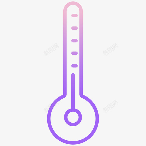温度计科学技术4轮廓梯度图标svg_新图网 https://ixintu.com 梯度 温度计 科学技术 轮廓